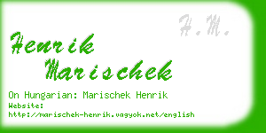 henrik marischek business card